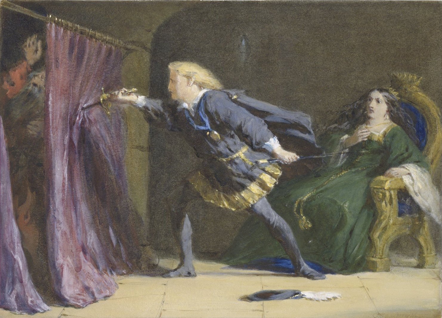 hamlet stabs polonius